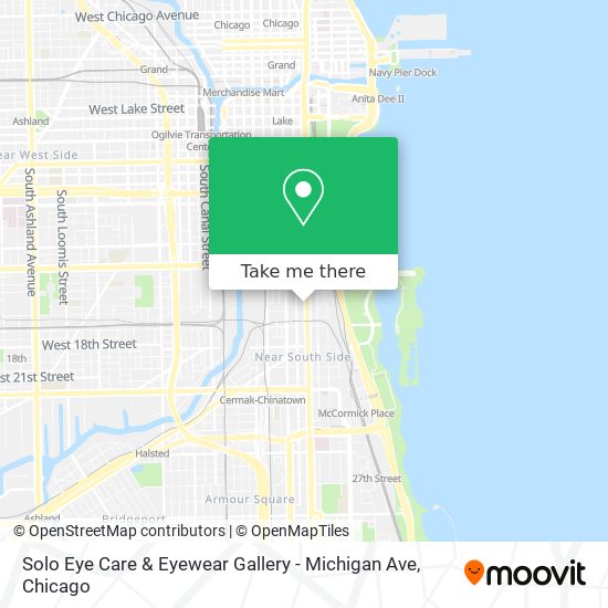 Mapa de Solo Eye Care & Eyewear Gallery - Michigan Ave