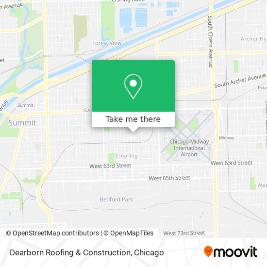 Mapa de Dearborn Roofing & Construction