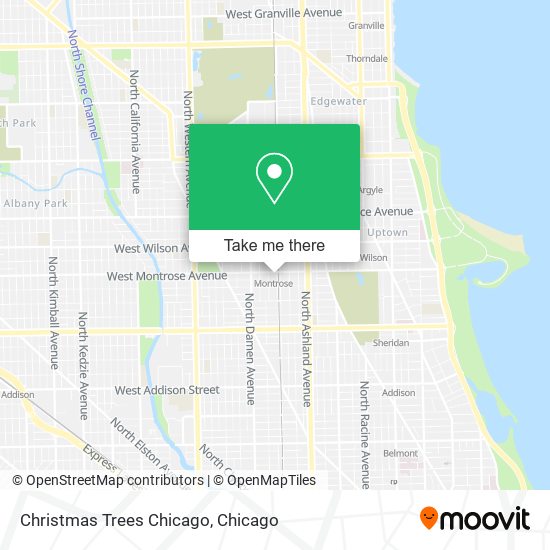 Christmas Trees Chicago map