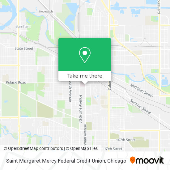 Saint Margaret Mercy Federal Credit Union map
