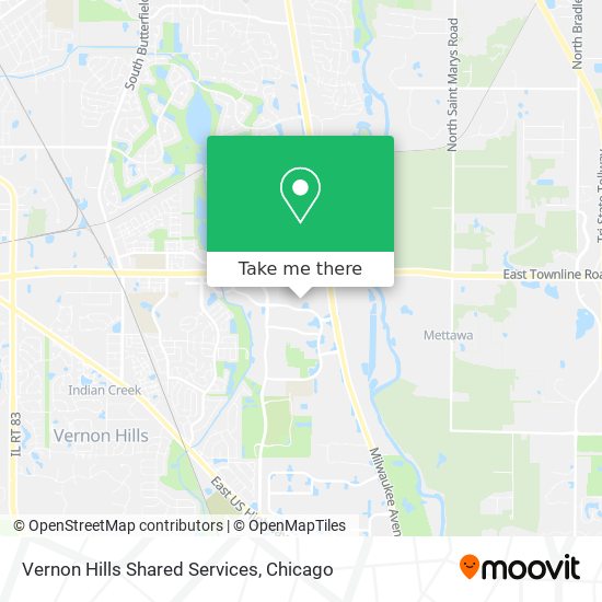 Vernon Hills Shared Services map