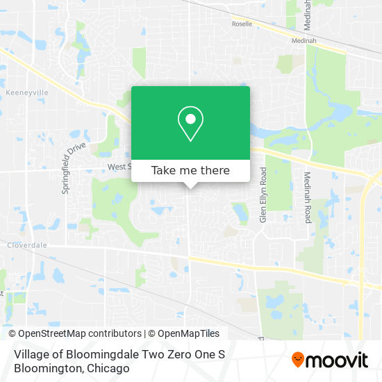 Village of Bloomingdale Two Zero One S Bloomington map