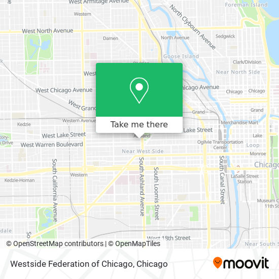 Mapa de Westside Federation of Chicago