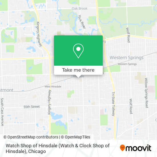 Watch Shop of Hinsdale map