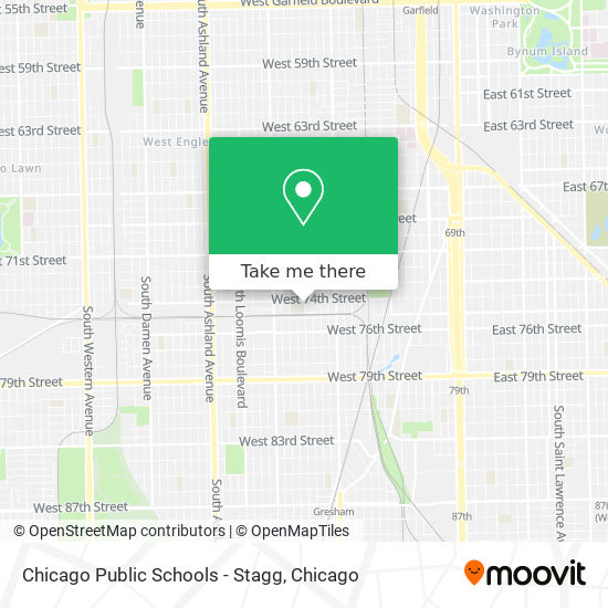 Mapa de Chicago Public Schools - Stagg