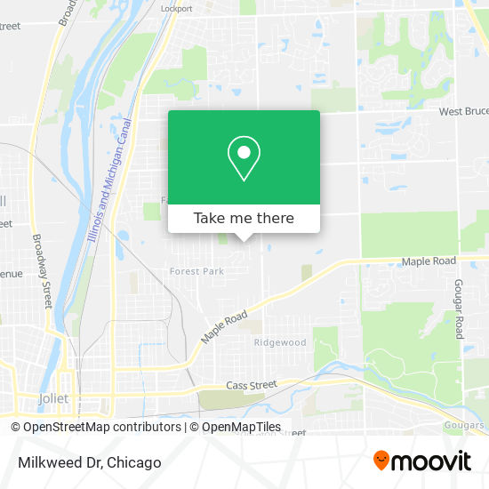 Milkweed Dr map