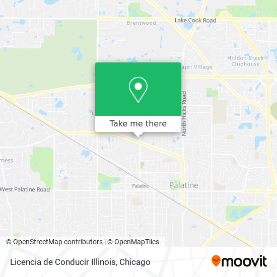 Mapa de Licencia de Conducir Illinois