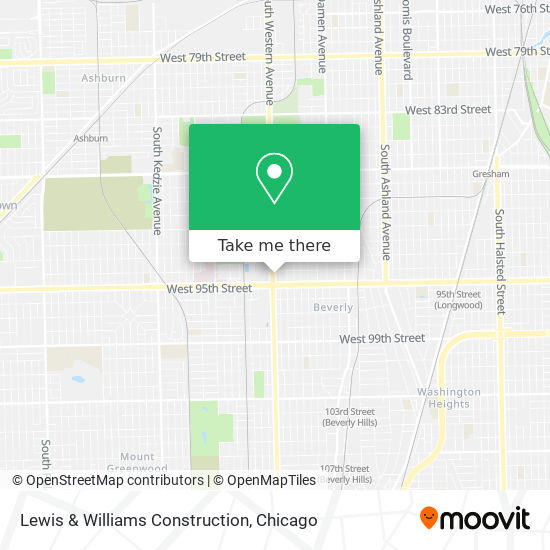 Lewis & Williams Construction map