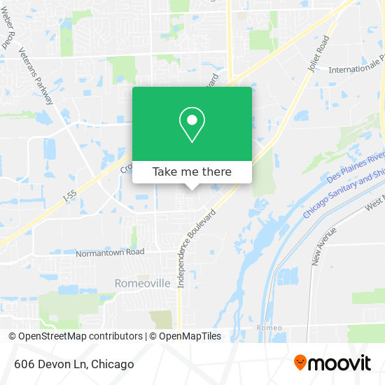 Mapa de 606 Devon Ln