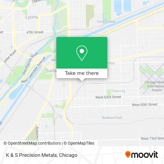 K & S Precision Metals map