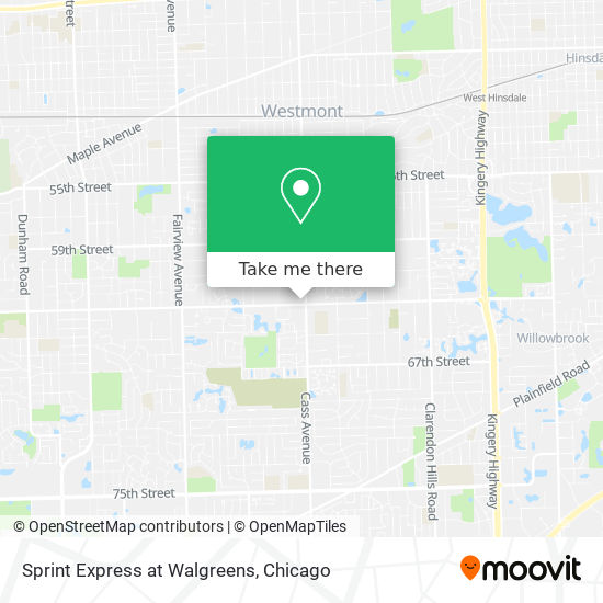 Sprint Express at Walgreens map