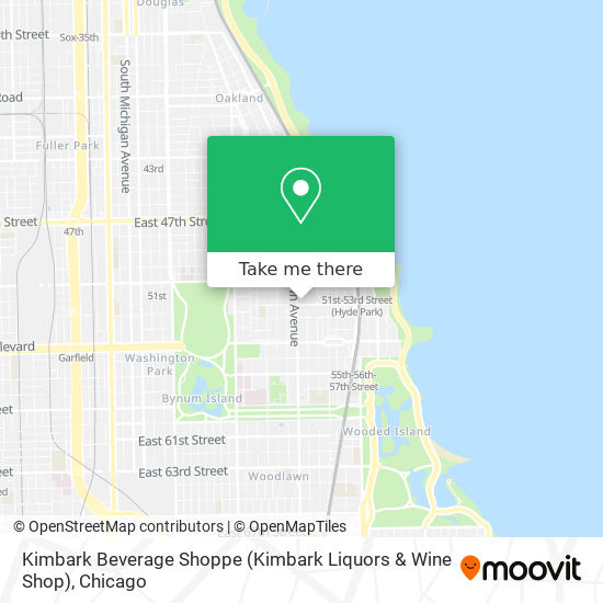 Kimbark Beverage Shoppe (Kimbark Liquors & Wine Shop) map