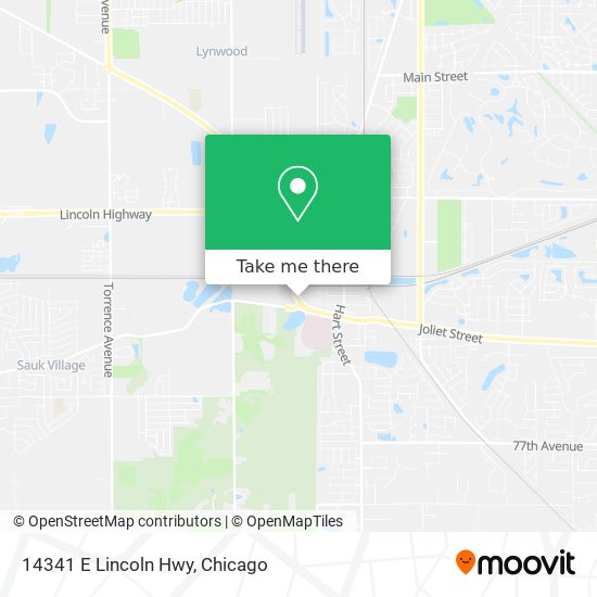 Mapa de 14341 E Lincoln Hwy