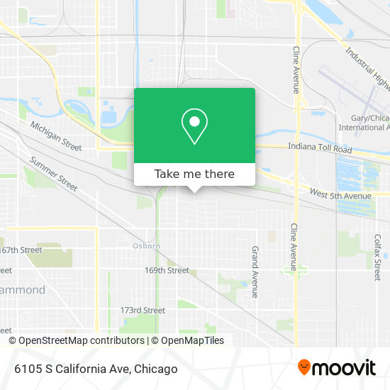 6105 S California Ave map