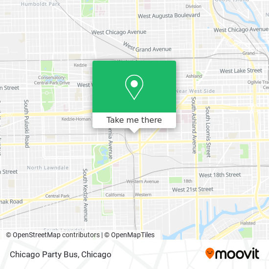 Mapa de Chicago Party Bus