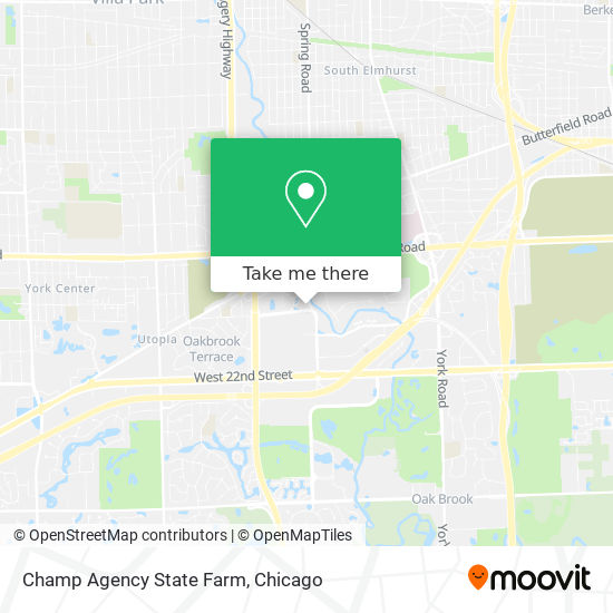 Champ Agency State Farm map
