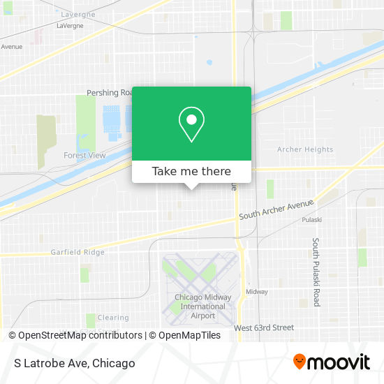 S Latrobe Ave map