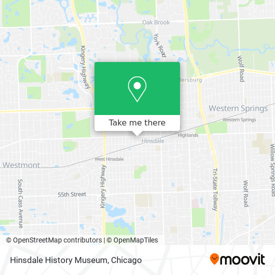 Hinsdale History Museum map