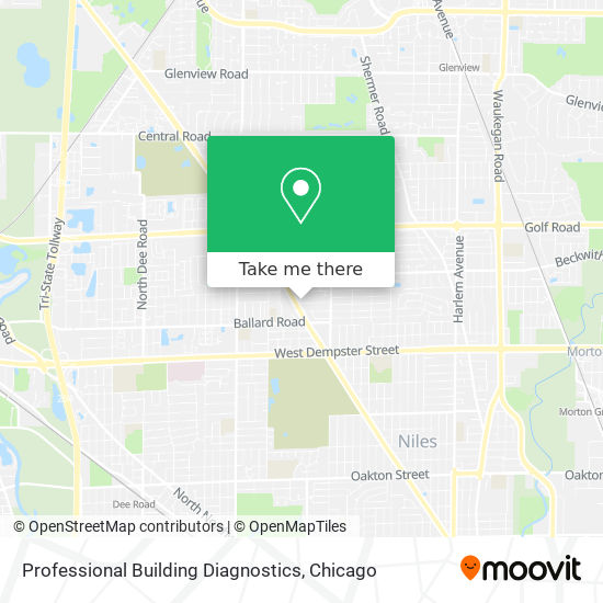 Mapa de Professional Building Diagnostics