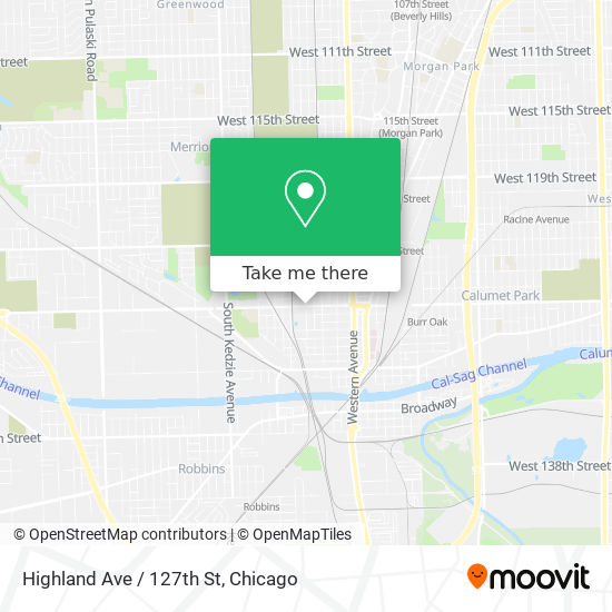 Mapa de Highland Ave / 127th St