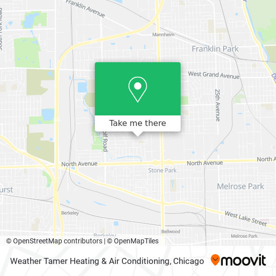 Weather Tamer Heating & Air Conditioning map