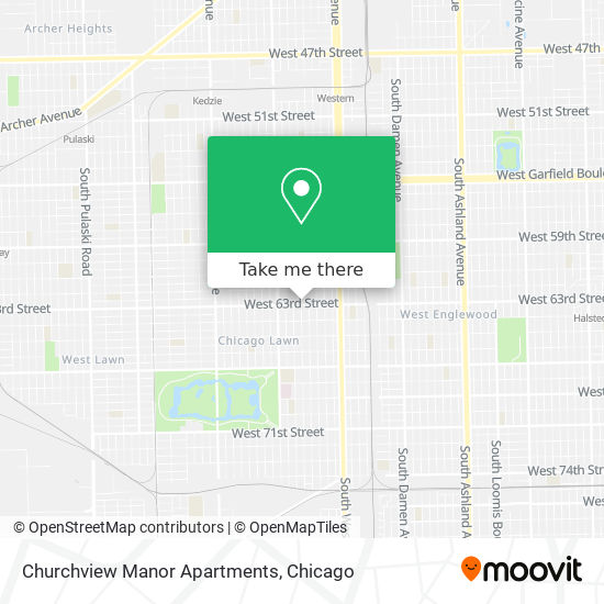 Churchview Manor Apartments map