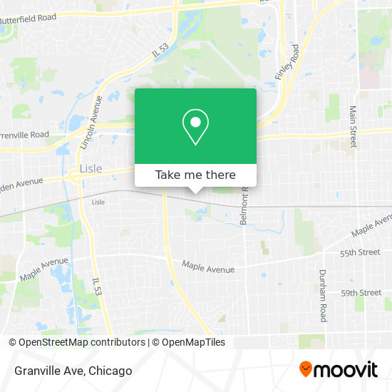 Granville Ave map