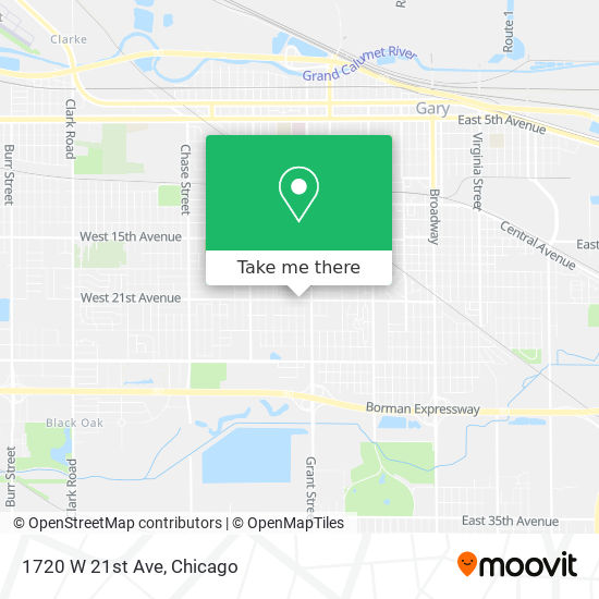 1720 W 21st Ave map