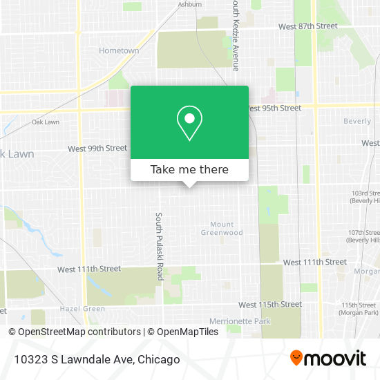 10323 S Lawndale Ave map