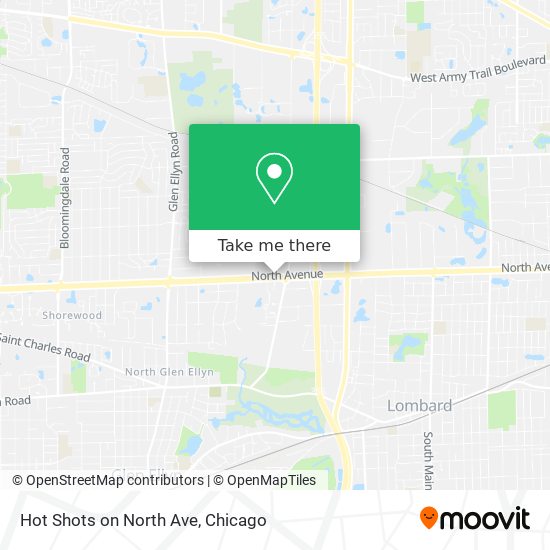 Mapa de Hot Shots on North Ave
