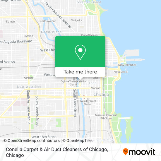 Conella Carpet & Air Duct Cleaners of Chicago map