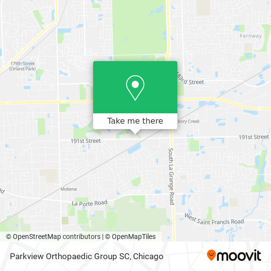Parkview Orthopaedic Group SC map