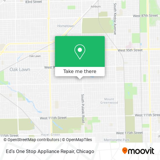 Mapa de Ed's One Stop Appliance Repair