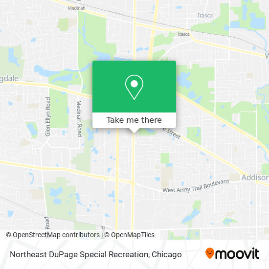 Northeast DuPage Special Recreation map