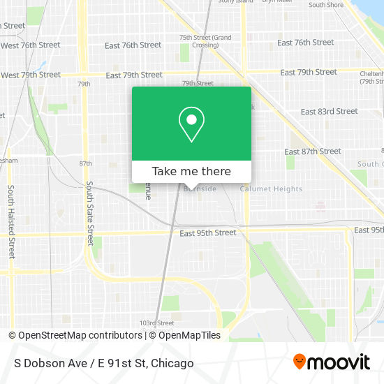 S Dobson Ave / E 91st St map