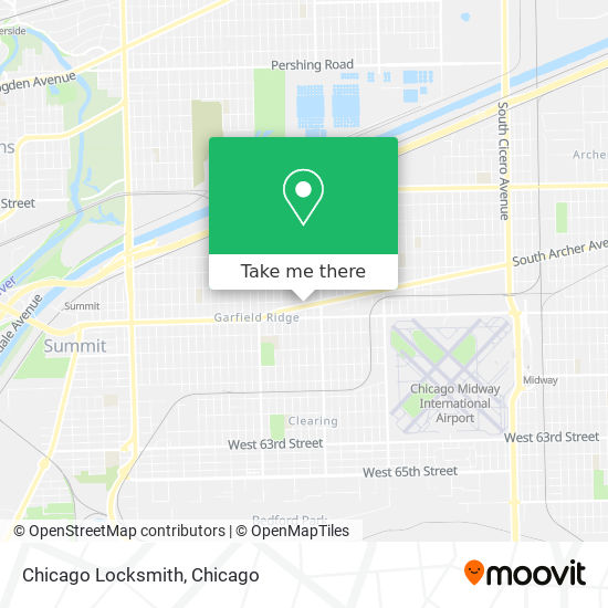 Chicago Locksmith map