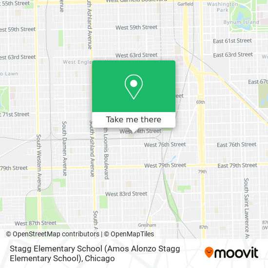 Stagg Elementary School (Amos Alonzo Stagg Elementary School) map