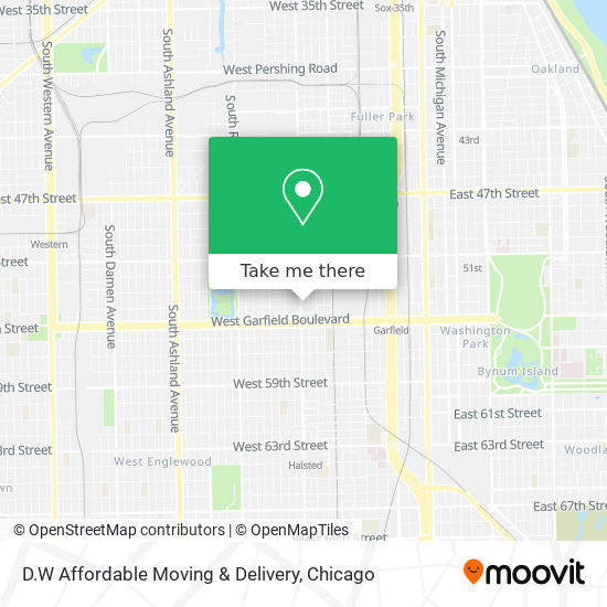 D.W Affordable Moving & Delivery map