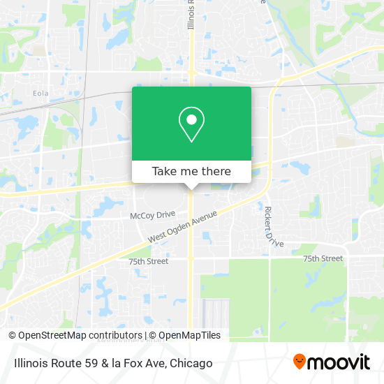 Illinois Route 59 & la Fox Ave map