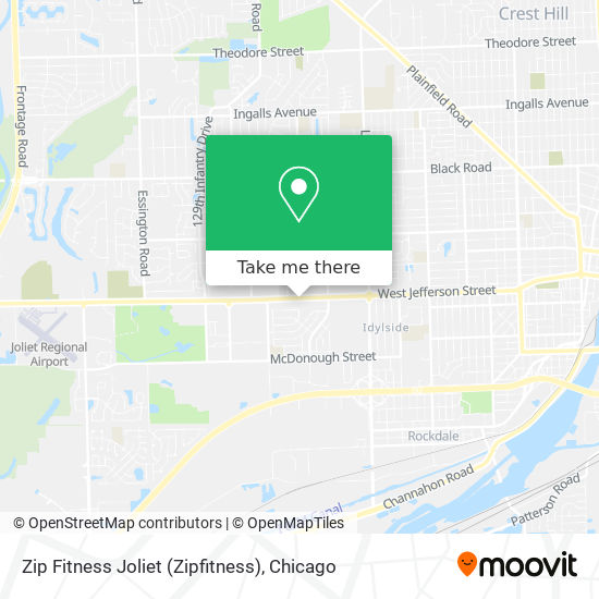 Zip Fitness Joliet (Zipfitness) map