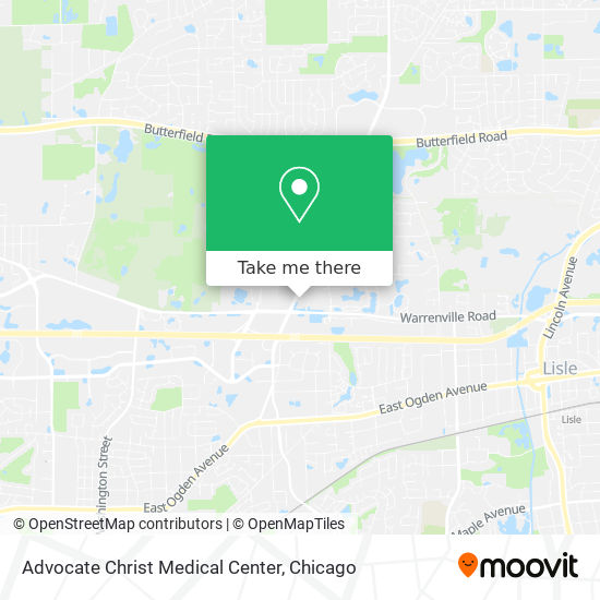 Mapa de Advocate Christ Medical Center