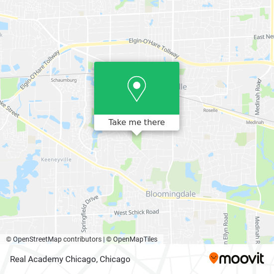 Real Academy Chicago map