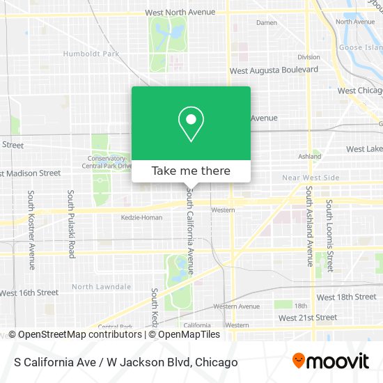 Mapa de S California Ave / W Jackson Blvd