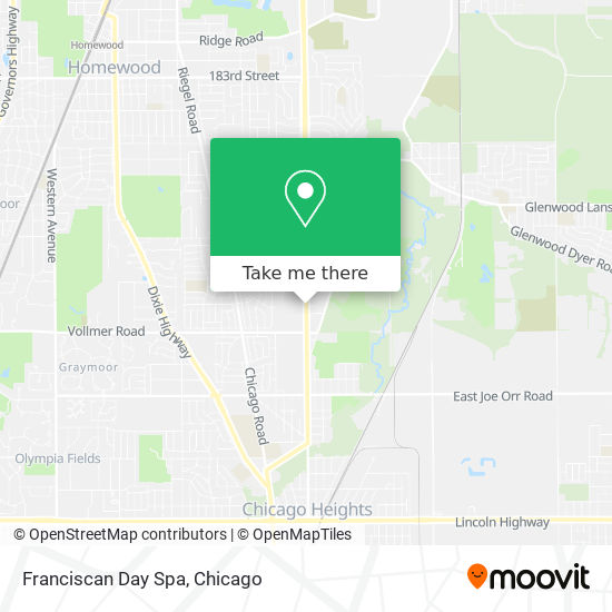 Franciscan Day Spa map