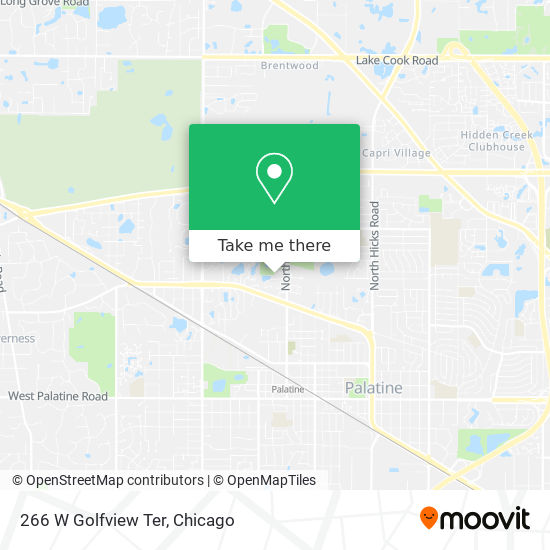 266 W Golfview Ter map