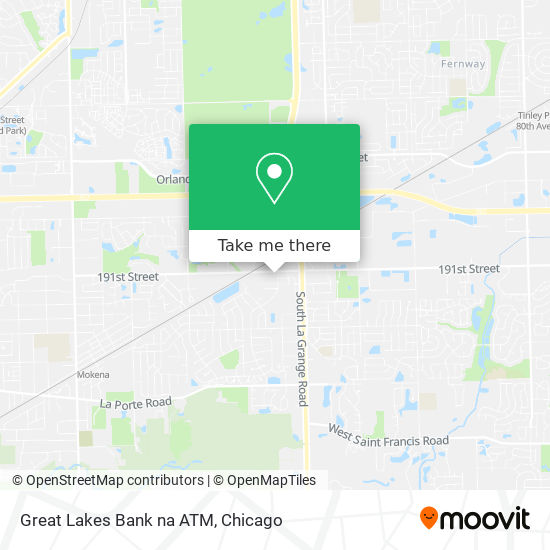 Great Lakes Bank na ATM map