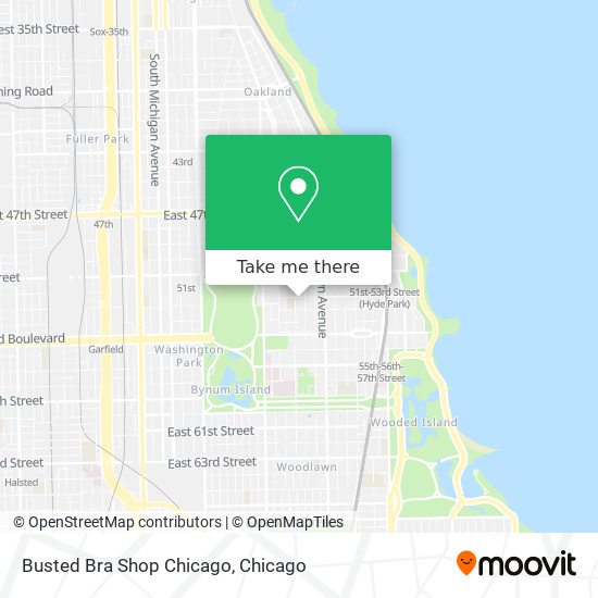 Busted Bra Shop Chicago map