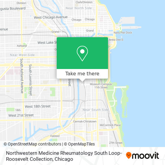 Mapa de Northwestern Medicine Rheumatology South Loop-Roosevelt Collection