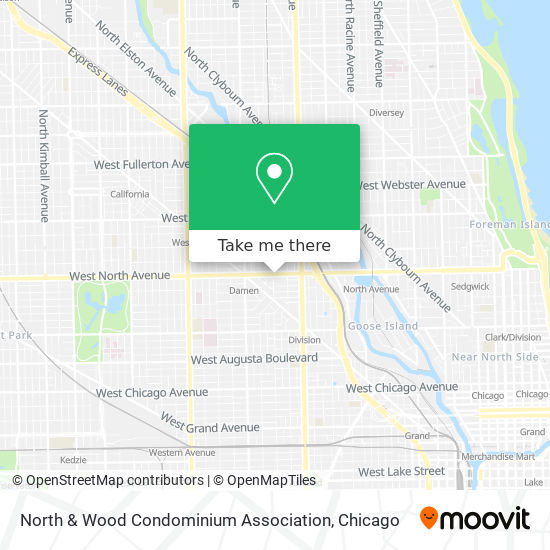 Mapa de North & Wood Condominium Association