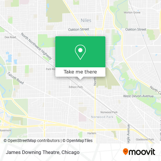 Mapa de James Downing Theatre